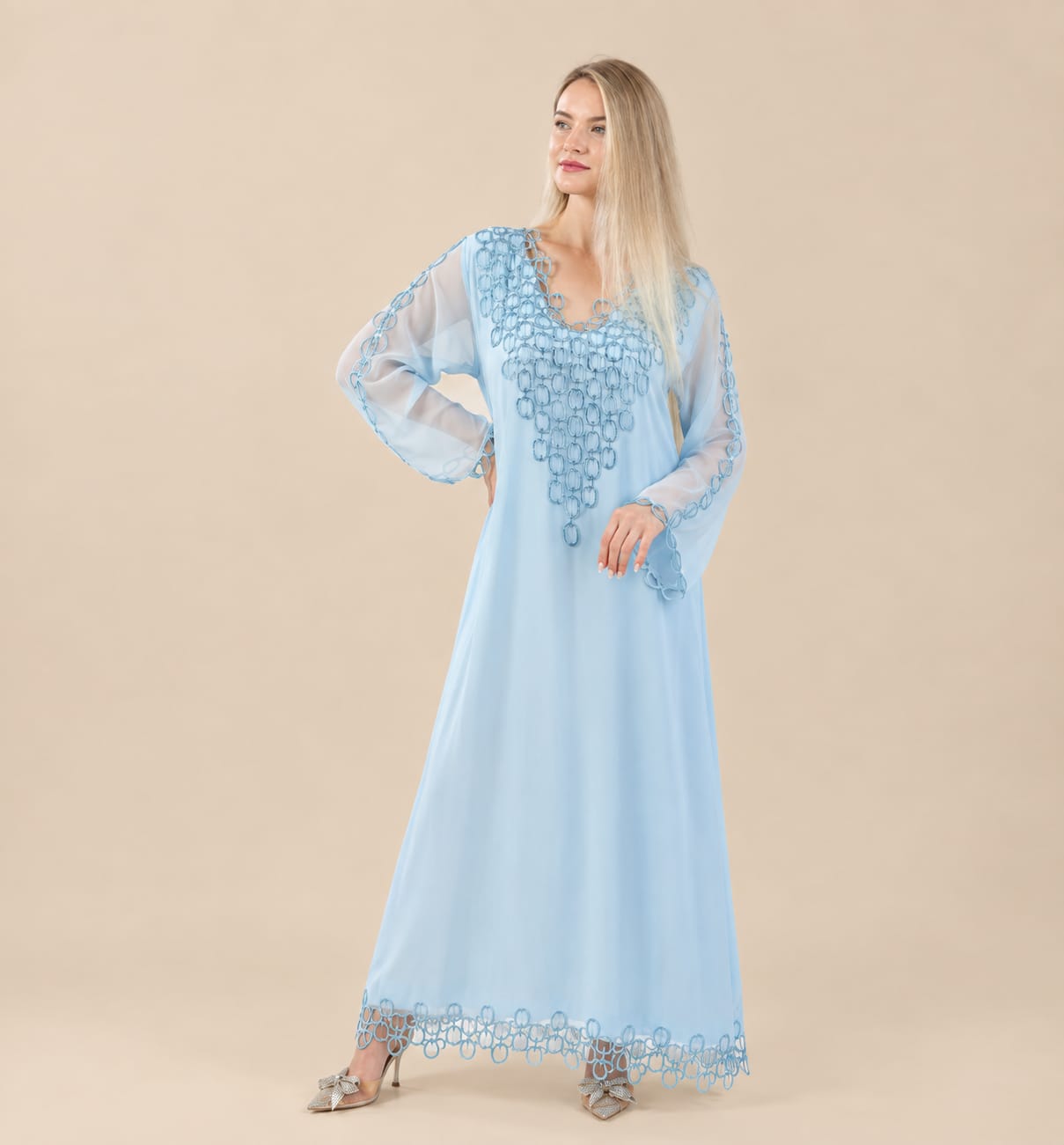 Soft blue dress