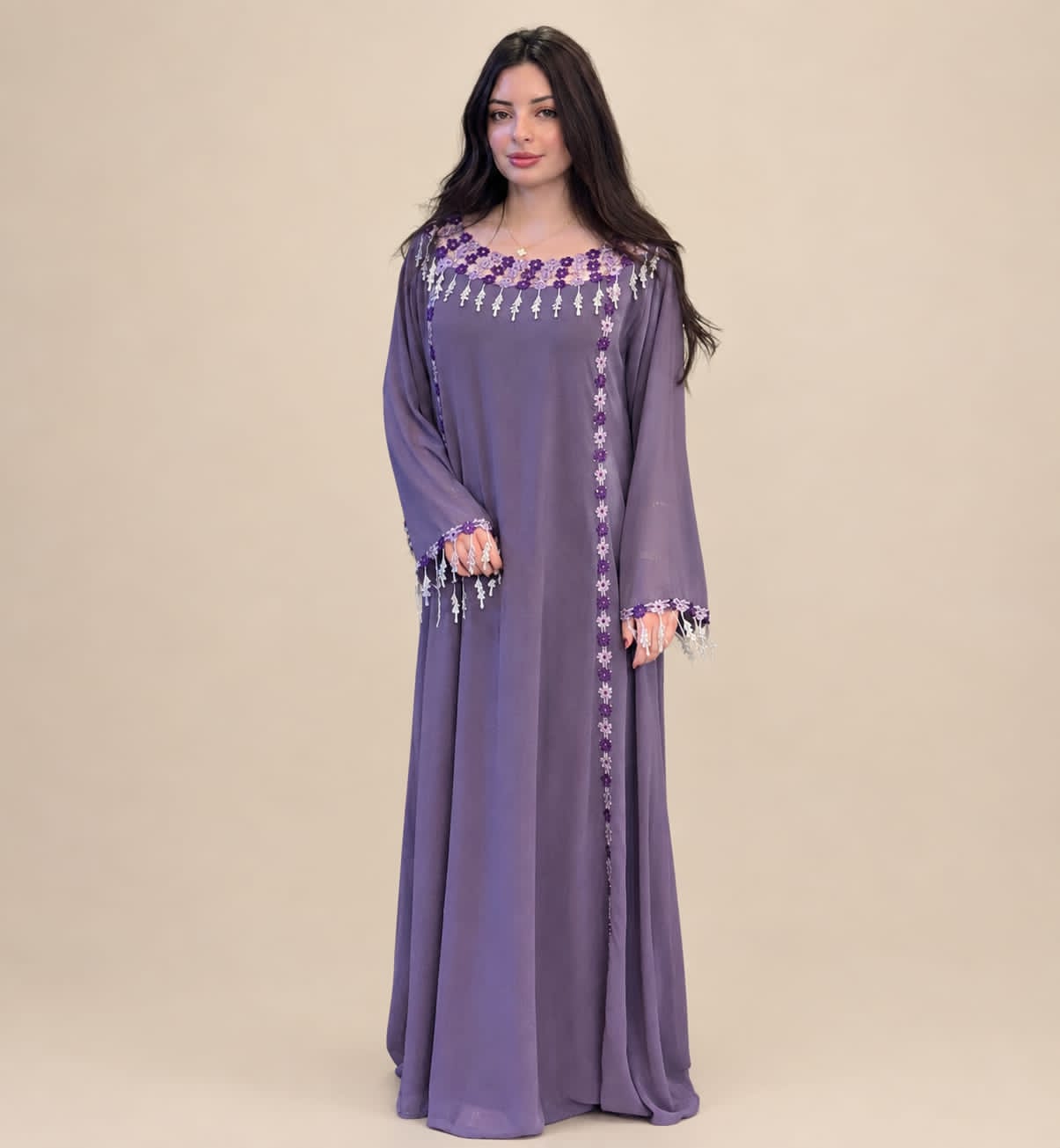 Elegant purple dress